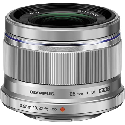 OLYMPUS AF 25mm f1.8 Prime lens - Silver