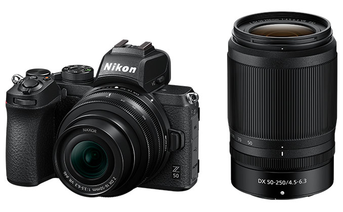 Nikon Z50 Body 16-50mm + DX 50-250mm kit + Bonus Gift via Redemption