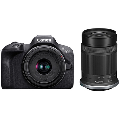Canon EOS R100  with 18-45mm and 55-210mm Lenses Kit +$50 cashback